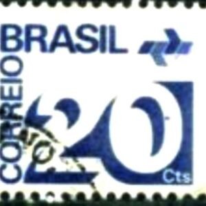 Selo postal Regular emitido no Brasil em 1975 547 U