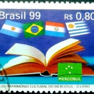 Selo postal do Brasil de 1999 O Livro U