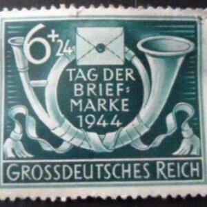 Selo postal da Alemanha Reich de 1944 Posthorn letter