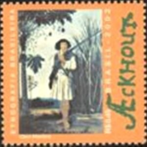 Selo postal do Brasil de 2002 Mulato M