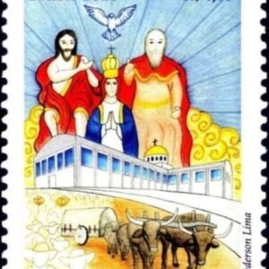 Selo postal do Brasil de 2010 Festa do Divino Pai Eterno M