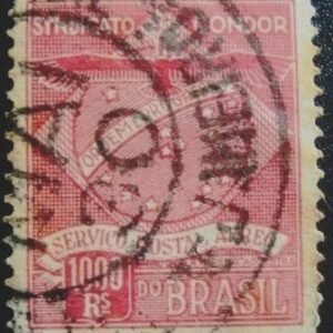 Selo postal do Brasil de 1927 Sindicato Condor K 3 U