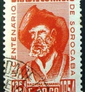 Selo postal Comemorativo do Brasil de 1954 MCC