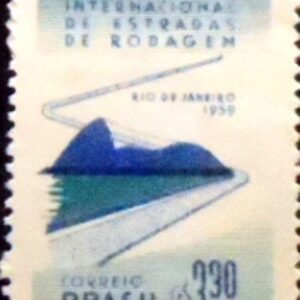Selo postal de 1959 Estradas de Rodagem
