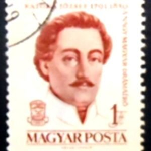 Selo postal da Hungria de 1961 Katona József U