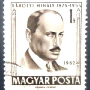 Selo postal da Hungria de 1962 Mihály Károlyi