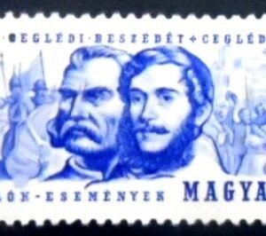 Selo postal da Hungria de 1964 Founding of Cegléd