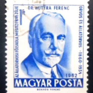Selo postal da Hungria de 1962 Dr Joseph Ferenc Hutyra