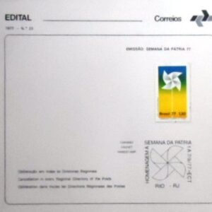 Edital de Lançamento nº 23 de 1977 Semana da Pátria 77 3063