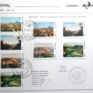 Edital de Lançamento nº25 de 1978 Série Paisagem Brasileira na Pintura 13788