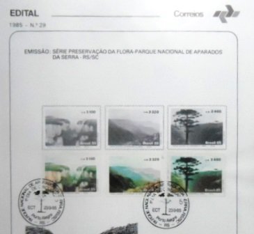 Edital de Lançamento nº 29 de 1985 - Preservação da Flora - Parque Nacional dos Aparados da Serra 5305