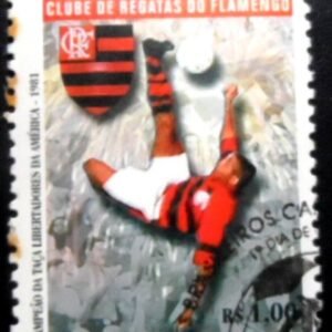 Selo postal do Brasil de 2001 Clube de Regatas do Flamengo NCC