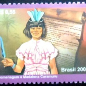 Selo postal do Brasil de 2001 Madalena Caramuru