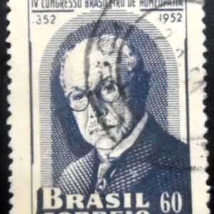 Selo postal do Brasil de 1952 Licínio Cardoso - Variante A