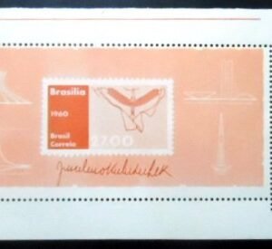 Bloco postal Comemorativo de 1960 Juscelino Kubitshek