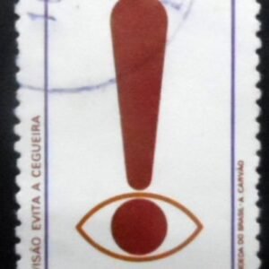 Selo postal do Brasil de 1976 Saúde U