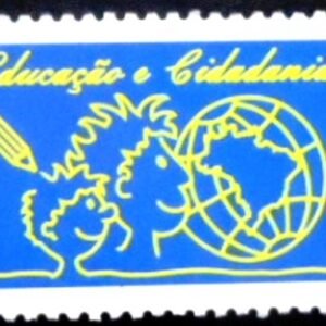 Selo postal do Brasil de 1997 Educação e Cidadania M