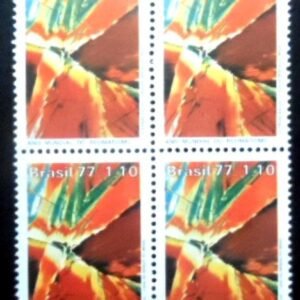 Quadra de selos postais do Brasil de 1977 Reumatismo M
