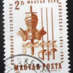 Selo postal da Hungria de 1962 Hungarian Youth Fencing Association U