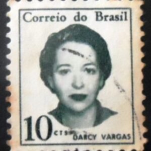 Imagem similar à do selo postal do Brasil de 1969 Darcy Vargas U