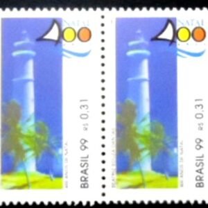 Par de selos postais do Brasil de 1999 Cidade de Natal M PR