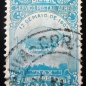 Imagem similar à do selo postal do Brasil de 1929 "Pax" Augusto Severo U A