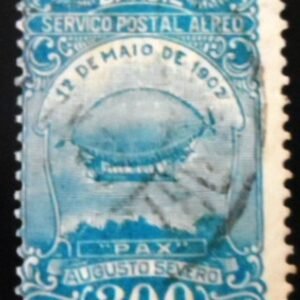 Imagem similar à do selo postal do Brasil de 1929 "Pax" Augusto Severo U
