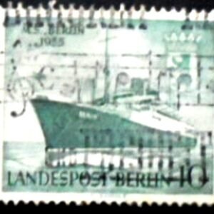 Selo postal de Berlin de 1955 M.S. Berlin
