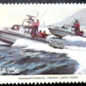 Selo postal da África do Sul de 1982 Harbour Patrol Boats M