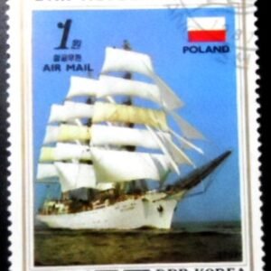 Selo postal da Coréia do Norte de 1987 Dar Mlodziezy MCC