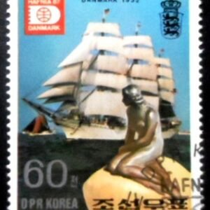 Selo postal do Brasil de 1987 The Little Mermaid MCC