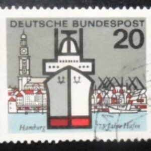 Selo postal da Alemanha de 1964 Liner Lichtenfels and St. Michael's Church