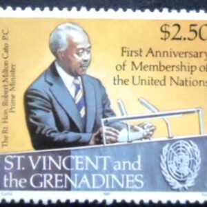 Selo postal de São Vicente e Granadinas de 1981 Prime Minister Cato M