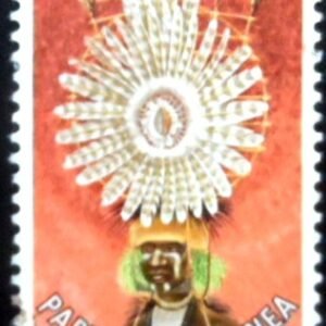 Selo postal de Papua Nova Guiné de 1978 Singsing costume U