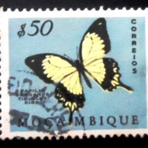 Selo postal de Moçambique de 1953 African Swallowtail U