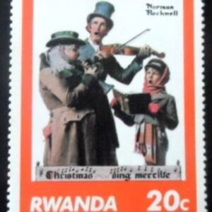 Selo postal de Ruanda de 1981 Musicians N