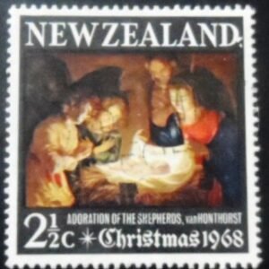 Selo postal da Nova Zelândia de 1968 Christmas 1968 N
