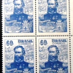 Quadra de selos postais do Brasil de 1955 Gal. Cabrita M QD