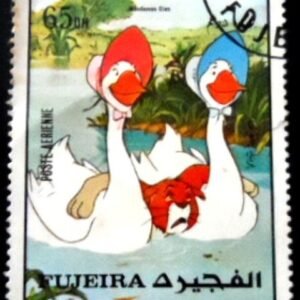 Selo postal de Fujeirade 1972 Abigail and Amelia NCC