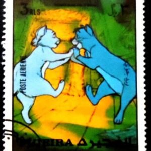 Selo postal de Fujeira de 1972 Duchess Dances with O'Malley NCC