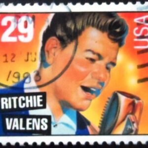 Selo postal dos Estados Unidos de 1993 Ritchie Valens U E