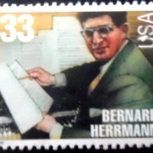 Selo postal dos Estados Unidos de 1999 Bernard Herrmann N