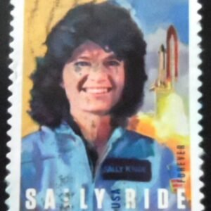 Selo postal dos Estados Unidos de 2018 Sally Ride U