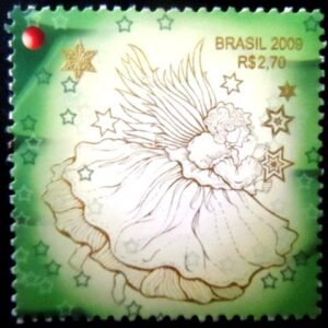 Selo postal do Brasil de 2009 Anjos M