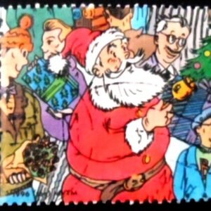 Selo postal da Bélgica de 1996  Santa Claus U