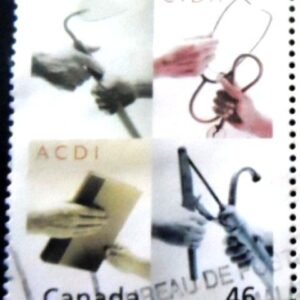 Selo postal do Canadá de 2000 Canadian International Development Agency U