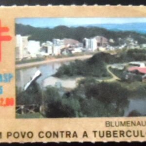 Selo Cinderela do Brasil de 1975 Blumenau N