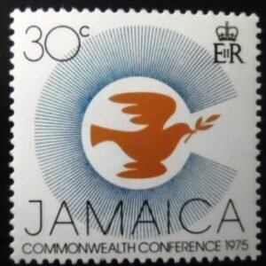 Selo postal da Jamaica de 1975 Dove of peace M
