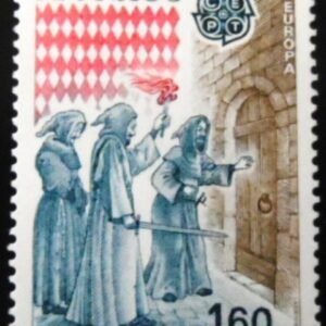 Selo postal de Monaco de 1982 Conquest of the Fortress of Monaco by the Grimald M