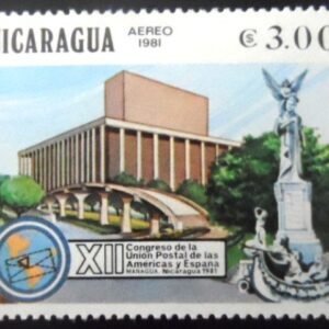 Selo postal da Nicarágua de 1981 Headquarters N